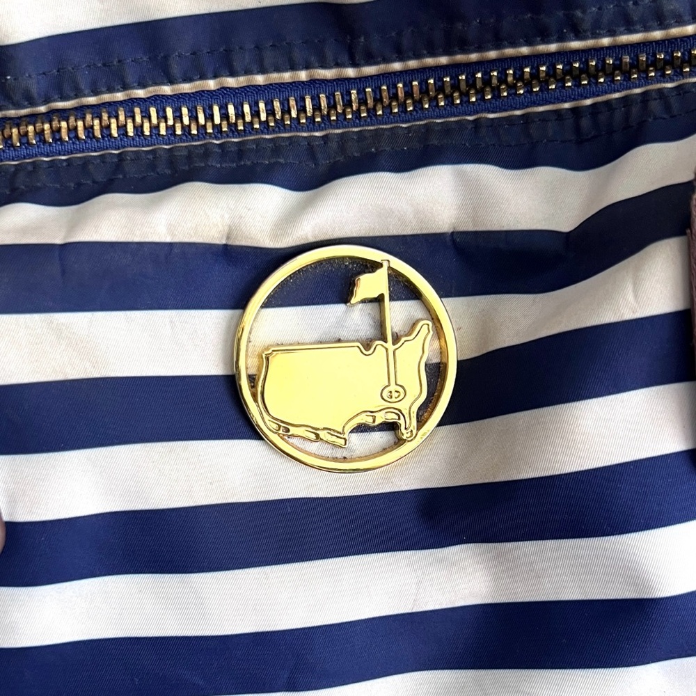 Masters Golf Tournament Augusta Nationals Striped Purse Tote Bag - Picture 4 of 6